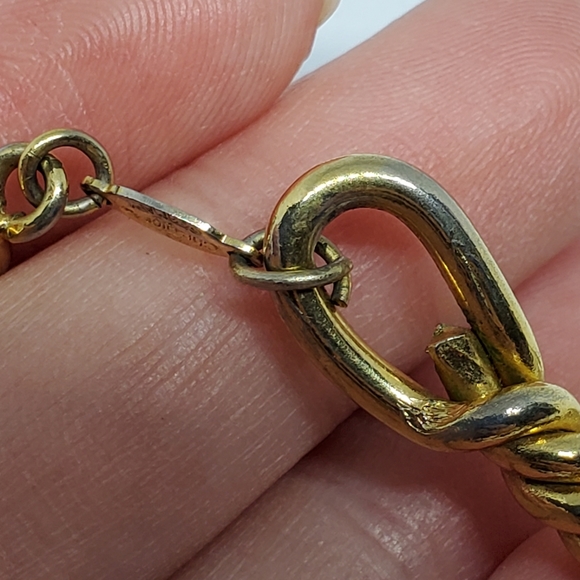 SOLD Vintage Christian Dior Twist Barbed Link Necklace - Picture 9 of 9